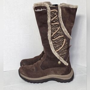 Windriver Waterproof Suede Boots Womans Size 6 Side Zip 400g T-Max Insulation